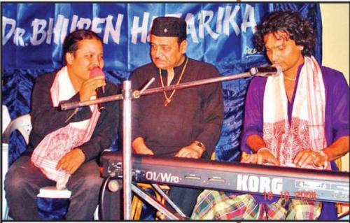 Dr. Bhupen Hazarika with new Generation Assamese Singers