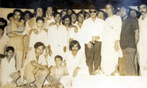 Dr. Bhupen Hazarika at the Sivasagar Natya Mandir on 16 September, 1976