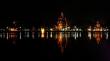 Beautiful night view of sivasagar from bank of sivasagar tank