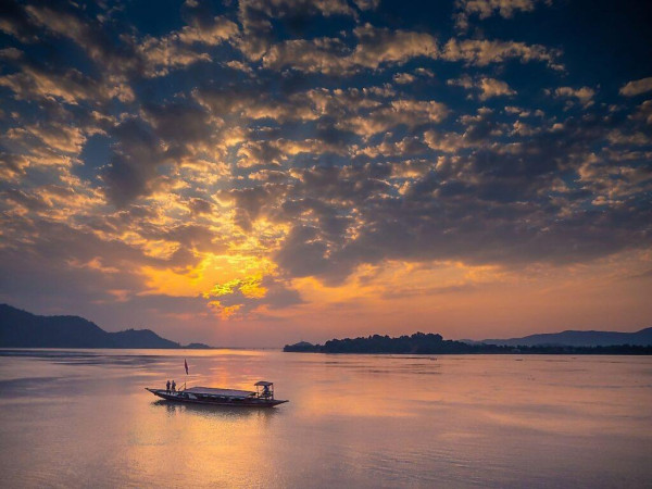 Sunset at Brahmaputra