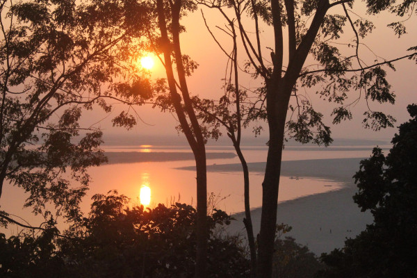 Sunset view at Ganesh Ghat, Tezpur