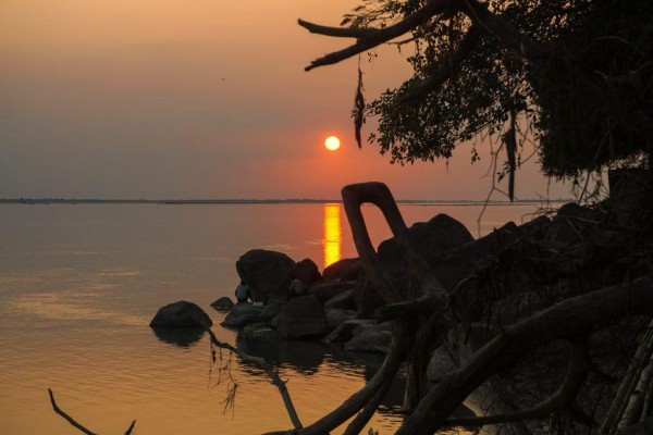 Sunset view at Ganesh Ghat, Tezpur