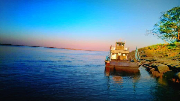 Sunset view at Nimati Ghat, Jorhat