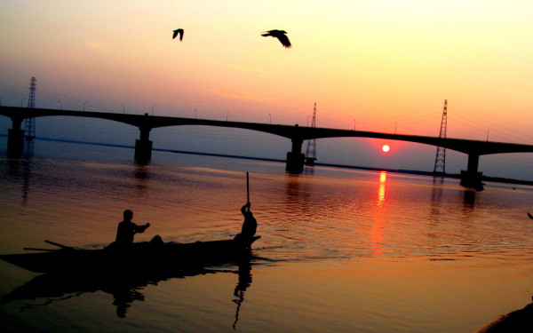 Sunset view at Sukreswar Ghat, Guwahati