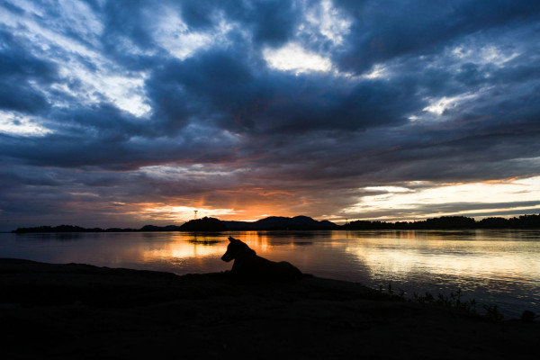 Sunset view at Sukreswar Ghat, Guwahati