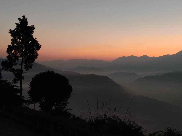Sunset view at Tumjang Peak, Haflong