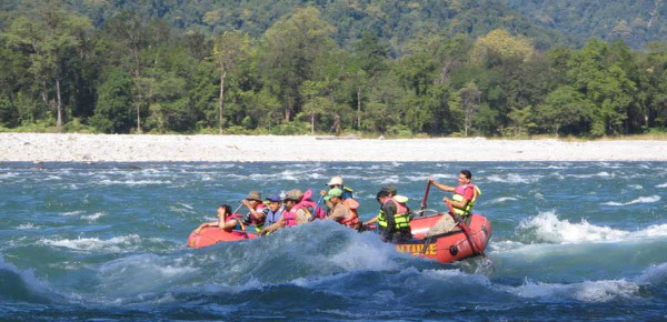 Rafting at Manas National Park