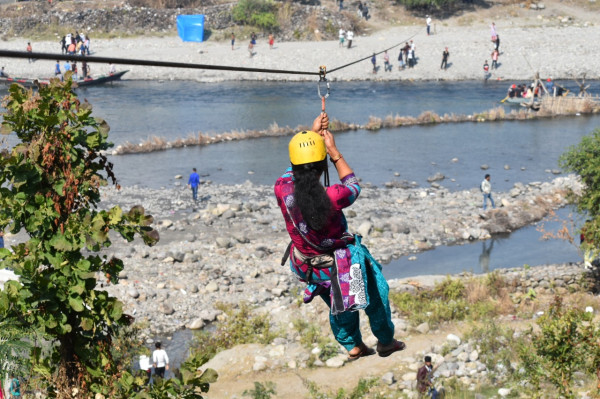 Zip-lining in Assam