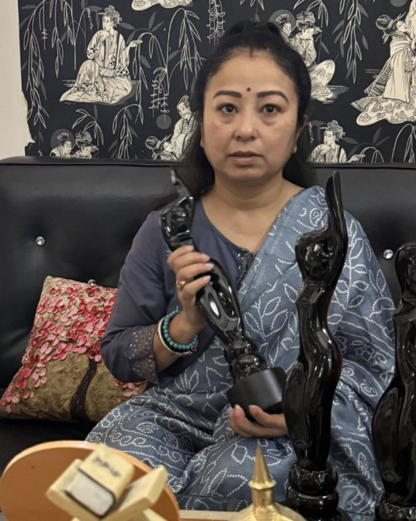 Garima Saikia Garg with Filmfare Awards Assamese 2026