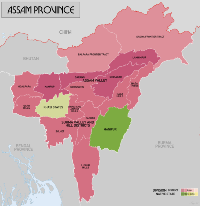In Which Year Was Assam Province Re-established As A Separate Province After The Partition Of Eastern Bengal And Assam In British India? - General Knowledge of Assam