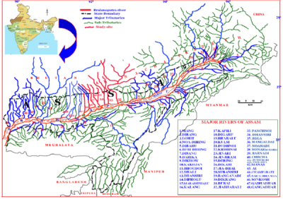 Top 50 Rivers Of Assam Gk Questions And Answers For Competitive Exams. - General Knowledge of Assam