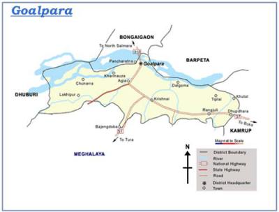 Goalpara district map
