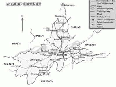 Kamrup district map