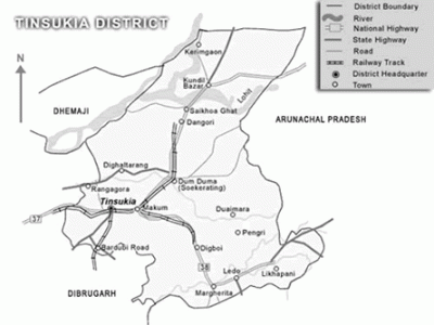 Tinsukia district map