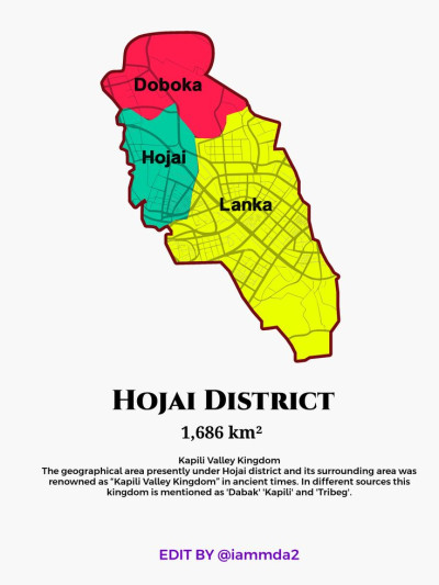 Hojai district map