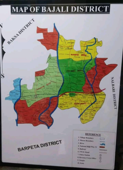 Bajali district map