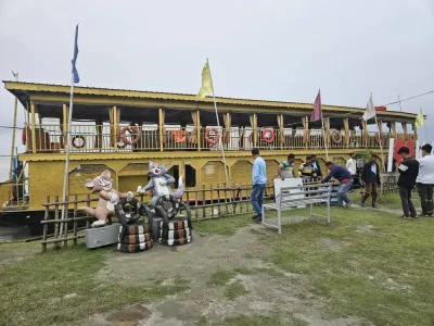 Kanchanjangha Floating Restaurant, Bogibeel Bridge