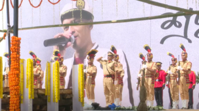 Zubeen Gargs cremation at Kamarkuchi NC village Photo