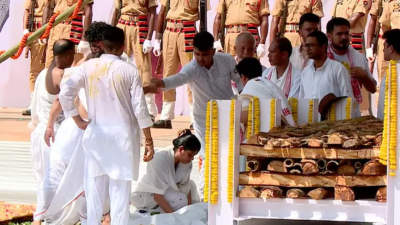 Zubeen Gargs cremation at Kamarkuchi NC village Photo