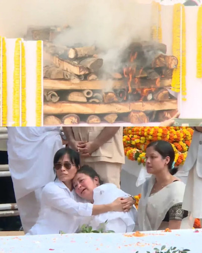 Zubeen Garg cremation Photo