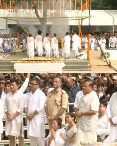 Zubeen Garg cremation Photo