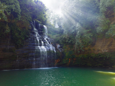 Bendao Baiglai Waterfall In Dima Hasao tourist place in Assam